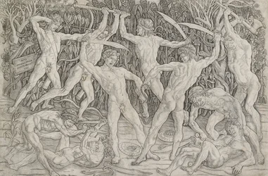 Schlacht der nackten Männer, ca. 1470-1475