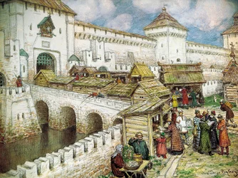 Buchläden auf der Christus-Erlöser-Brücke, 1916