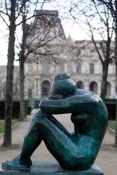 Jardin des Tuileries, Aristide Maillol, Die Nacht, Paris, Frankreich (Foto)