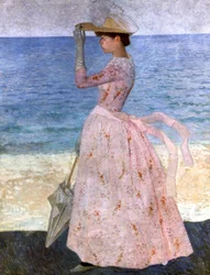 Frau mit dem Regenschirm, 1900