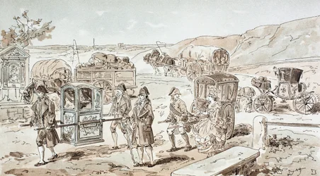 Beispiele für Transportmittel des 18. Jahrhunderts, 1886