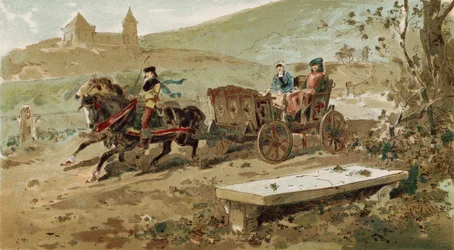 Klapprige Kutsche, Spanische Niederlande, 16. Jahrhundert