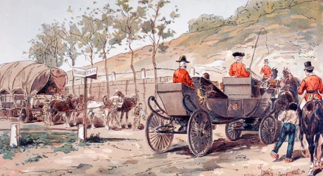 Die königliche Kutsche von Leopold I. von Belgien um 1830, 1886