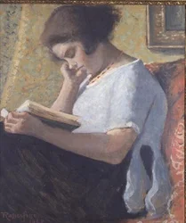Junges Mädchen beim Lesen