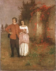 Arnold Böcklin mit seiner Frau