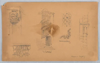 Architektonische Details in Nevers