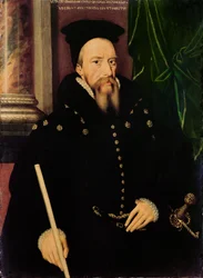 Porträt von William Cecil, 1. Baron Burghley (1520-98), Lord High Treasurer