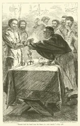 Bonner hielt seine Hand über die Flamme einer Wachskerze