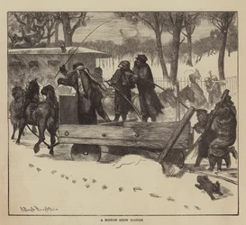 Grafisches Amerika, ein Bostoner Schneepflug