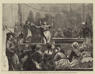 Paris unter der Kommune, Frauenclub im Boule Noire, Boulevard Rochechouart