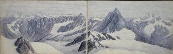 Blick vom Breithorn