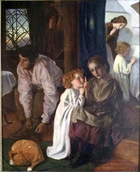 Schlafenszeit, ca. 1862