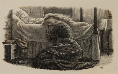 Der Tod des jüngsten Kindes, ca. 1865