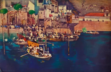 Ein Mittelmeerhafen, 1892