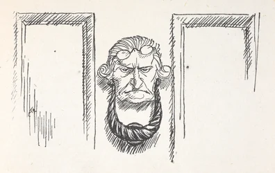 Türklopfer mit dem Gesicht von Scrooge