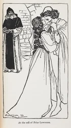 Illustration der unglücklichen Liebenden in 