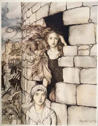 Jungfrau Maleen, aus Brüderchen & Schwesterchen und andere Märchen der Brüder Grimm, veröffentlicht 1917