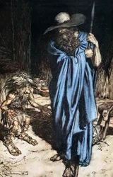 „Mime und der Wanderer“, 1924