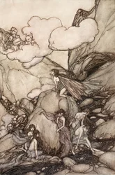 Diese Feenberge, aus Rip Van Winkle von Washington Irving, veröffentlicht 1910