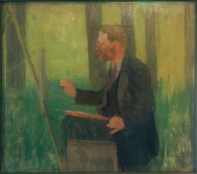 Thomas Herbst bei der Arbeit