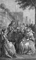 Gottfried Wilhelm Leibniz behauptet, dass zwei Blätter wahrscheinlich nie ganz ähnlich sind aufgrund ihrer Komplexität (Druck)