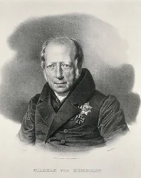 HUMBOLDT, Wilhelm von (1767-1835). Deutscher Staatsmann und Philosoph. Lithographie.