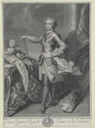 König von Frankreich Ludwig XV.