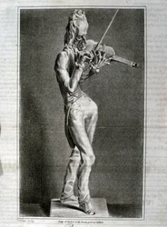 Porträt-Karikatur von Niccolo Paganini (Radierung)
