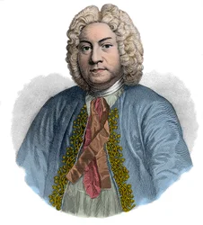 Porträt von FRANCOIS COUPERIN, englischer Komponist und Organist