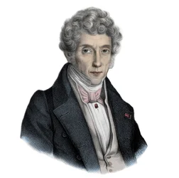 Porträt des italienischen Komponisten Luigi Cherubini (Druck)