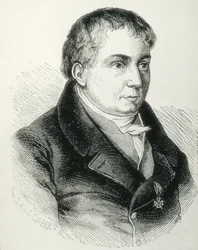 SCHLEGEL, Friedrich von (1772-1829). Deutscher Dichter, Kritiker und Gelehrter. Kritischer Führer der deutschen Romantik. Gravur