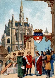 Saint Louis gründete die Sainte Chapelle in Paris, um die Dornenkrone zu deponieren.