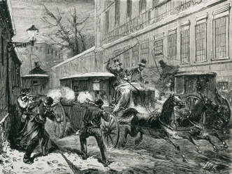 Spanien (1870). Ermordung von General Prim (Madrid, 27. Dezember)