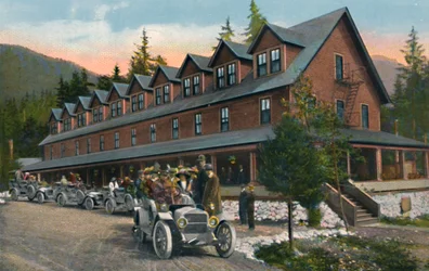 Gasthaus im Mount-Rainier-Nationalpark, um 1916