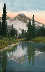 Mount Rainier und Reflection Lake, c1916