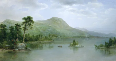 Black Mountain von den Hafeninseln, Lake George, New York