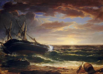 Das gestrandete Schiff