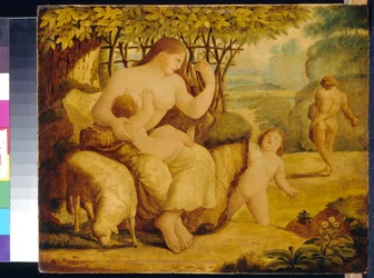 Adam und Eva. Die ersten Eltern von Carstens, Asmus Jacob