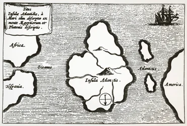 Karte von Atlantis, aus 