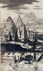 Pyramiden der Schwarzen Pharaonen - in "Sphynx mystagoga" von Athanasius Kircher