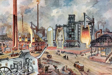 Stahlindustrie in Deutschland, ca. 1880