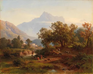 Region in Südtirol – Landschaft im Morgenlicht
