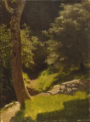 Parklandschaft mit Gartenweg