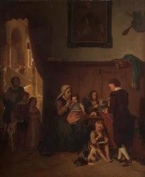 Bewirtung einer armen Familie