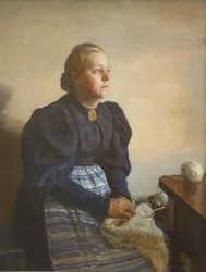 Betty Jerndorff, geb. Matthison-Hansen, die Frau des Künstlers