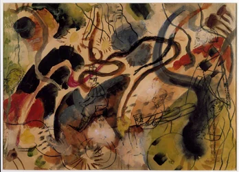 Blanter auf dem Blauen Reiter (Aquarell)