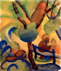 Einsiedler mit Löwe (Hieronymus)