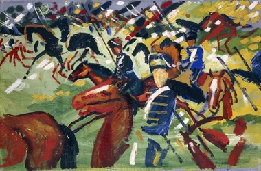 Husaren beim Aufbruch, 1913