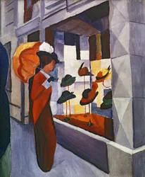 Vor dem Hutladen, 1914