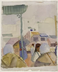Markt in Tunis II, 1914